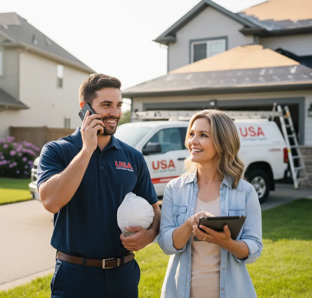 USA Roof Repair Experts customer support in Farmville